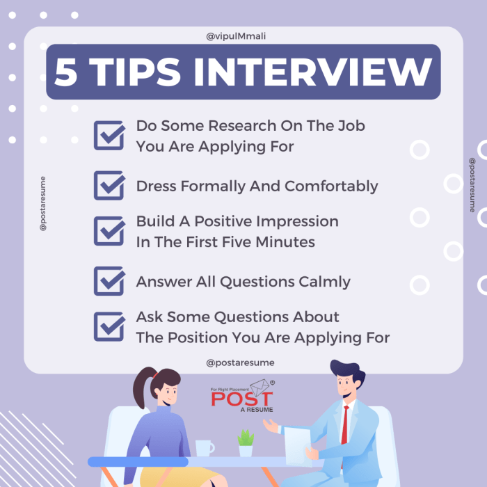 Job interview preparation tips