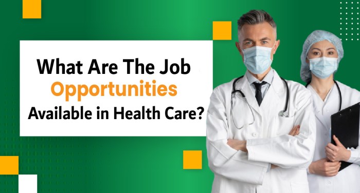Job openings in healthcare sector