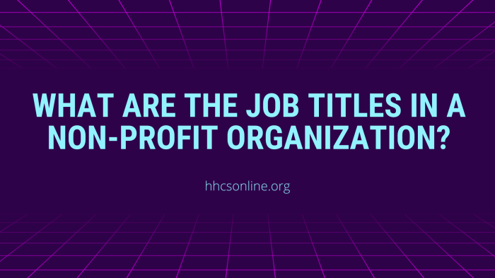 Job openings in non-profit organizations