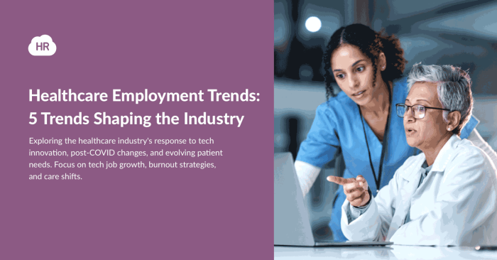 Job openings in healthcare sector