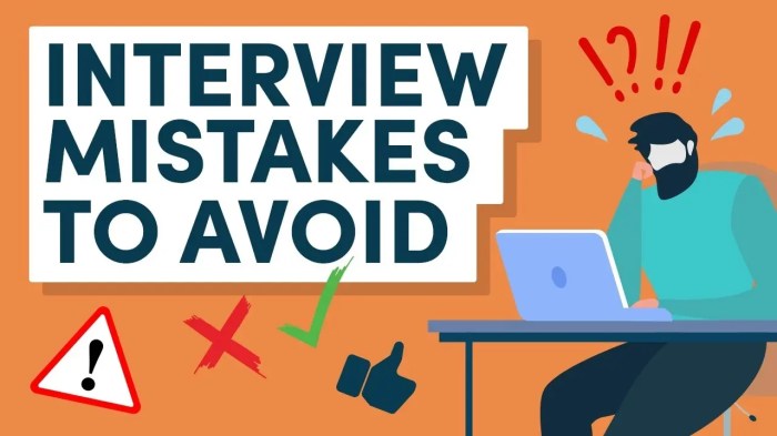 Mistakes common job Common mistakes during job interviews