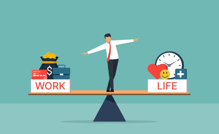 Balancing work and personal life in a job