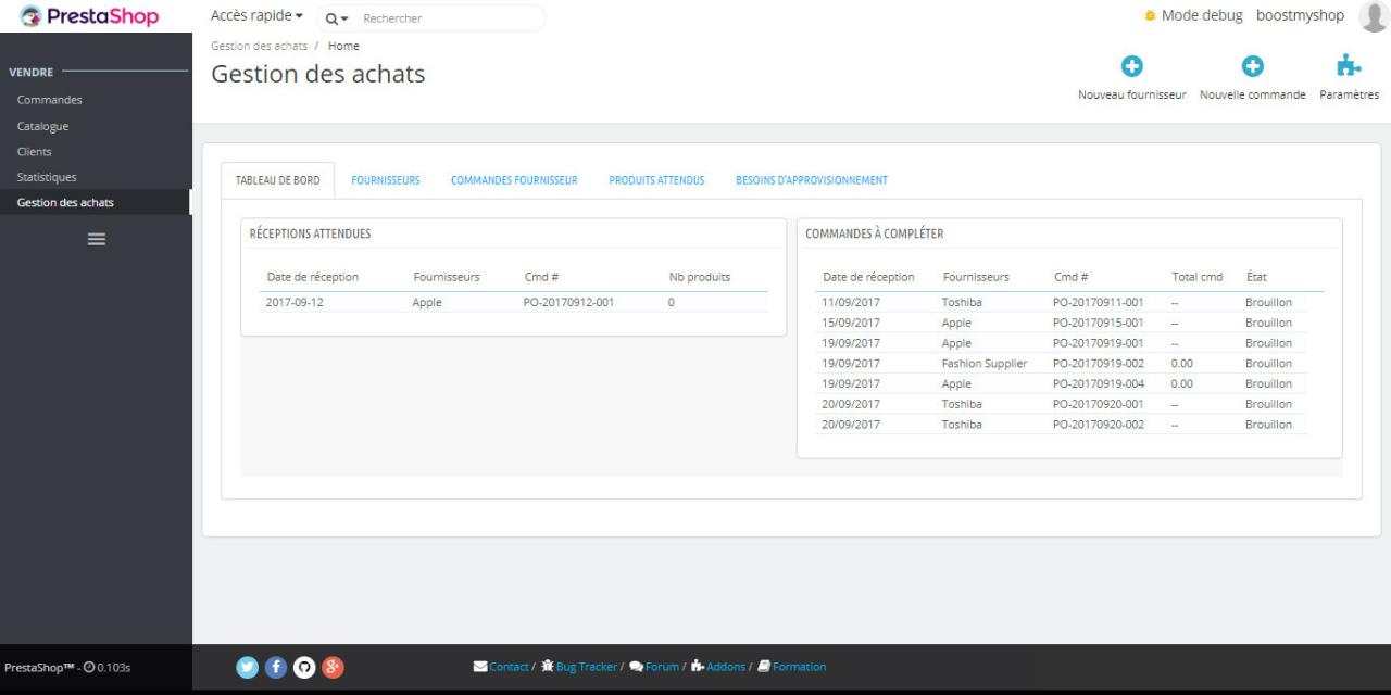 Prestashop erp